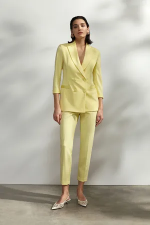 Imperial Pantaloni a sigaretta con banda effetto raso