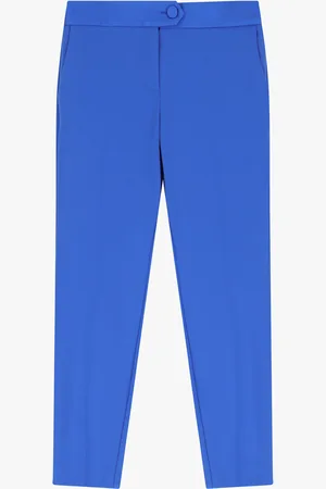Imperial Pantaloni a sigaretta con banda effetto raso