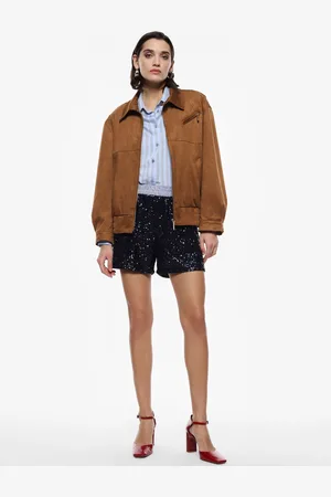 Imperial Shorts a vita alta con paillettes