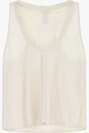Imperial Canotta satinata con scollo arrotondato
