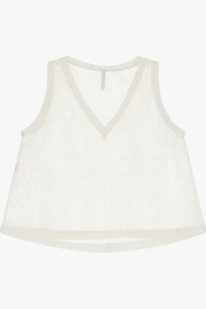 Imperial T-shirt rete colorblock con v-neck