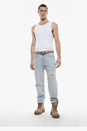Imperial Jeans larghi vita media con strappi