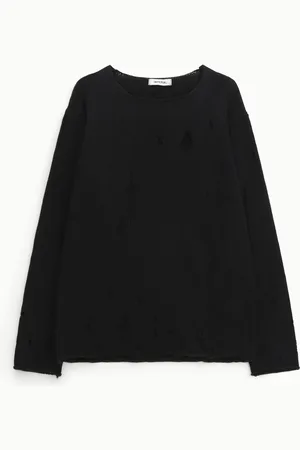Imperial Maglione girocollo maniche lunghe con strappi