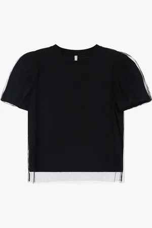 Imperial T-shirt maniche corte a sbuffo con tulle