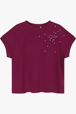 Imperial Maglietta con maniche corte con strass