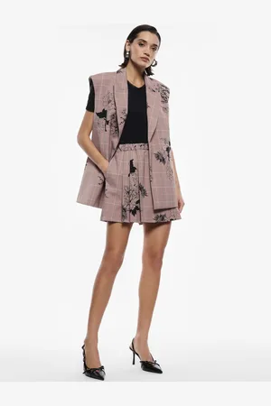 Imperial Gonna pantalone stampa check e fiori