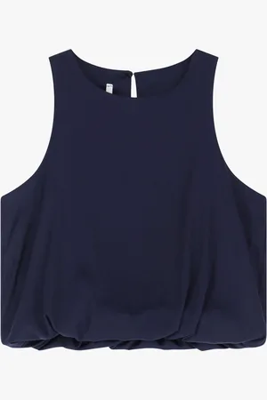 Imperial Top smanicato con scollo rotondo