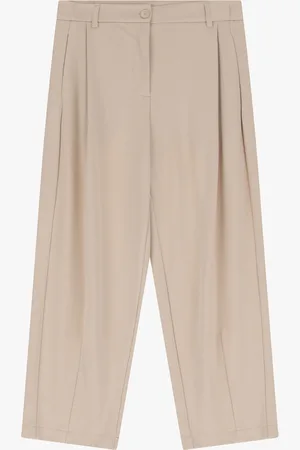 Imperial Pantaloni cropped a vita media