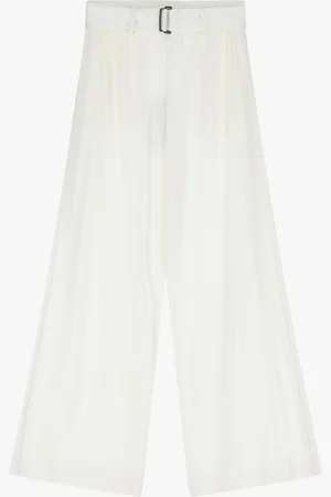 Imperial Pantaloni ampi a vita alta con cintura