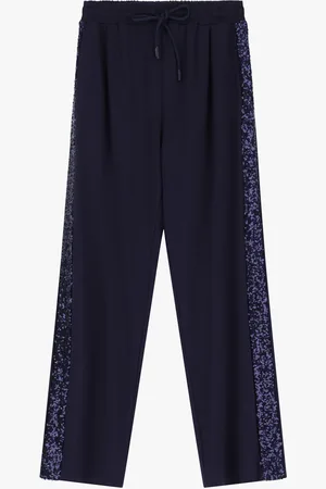 Imperial Pantaloni joggings con paillettes laterali