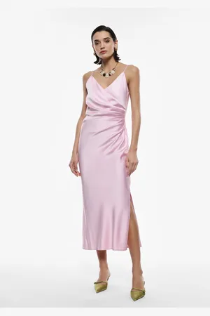 Imperial Vestito midi drappeggiato effetto satin