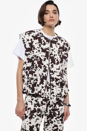 Imperial Gilet con stampa e chiusura zip