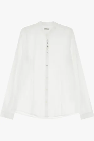 Imperial Camicia con collo coreano e bottoni