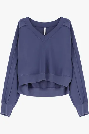 Imperial Felpa con scollo a v e maniche lunghe