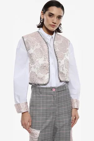 Imperial Gilet aperto con motivo ricamato