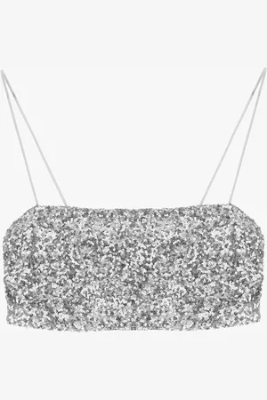 Imperial Top corto con paillettes