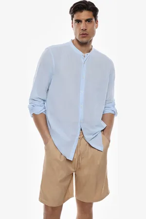 Imperial Camicia con colletto coreano e bottoni