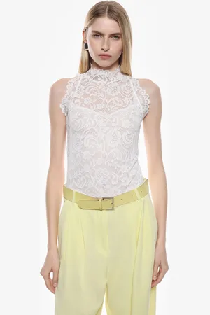 Imperial Bodysuit senza maniche in pizzo