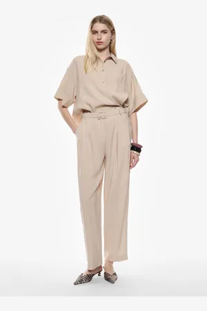Imperial Pantaloni a vita alta con cintura