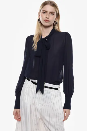 Imperial Camicia con maniche lunghe e nodo