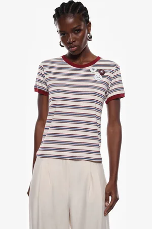 Imperial T-shirt a righe con dettagli