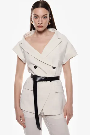 Imperial Blazer senza maniche con cintura