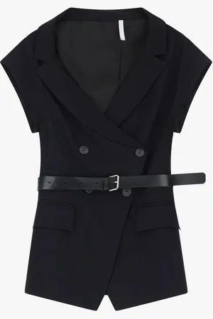 Imperial Blazer senza maniche con cintura