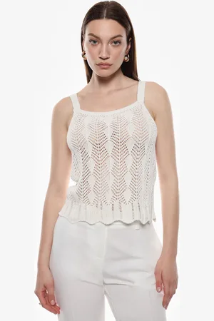 Imperial Top con spalline e motivo aperto