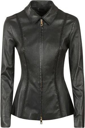 DESA Giubbino in Pelle Black