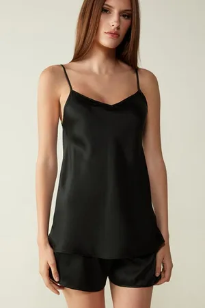 intimissimi Top in Raso di Seta con Scollo a V Donna