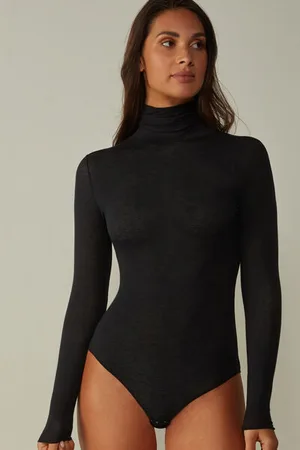 intimissimi Body a Collo Alto in Modal Ultralight con Cashmere Donna