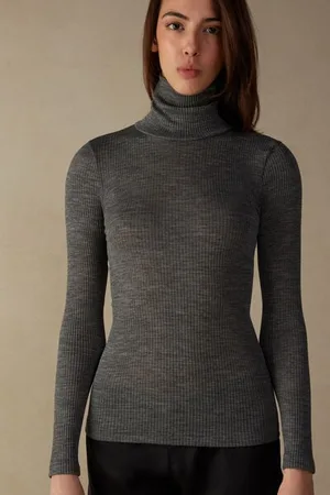 intimissimi Dolcevita Lana e Seta Manica Lunga con Collo Alto Donna