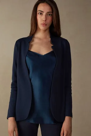 intimissimi Giacca Manica Lunga in Interlock di Cotone Donna