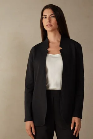intimissimi Giacca Manica Lunga in Interlock di Cotone Donna