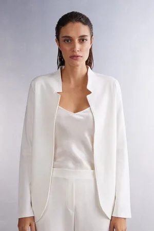 intimissimi Giacca Manica Lunga in Interlock di Cotone Donna