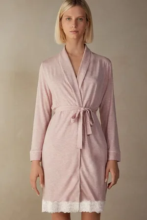 intimissimi Vestaglia in Modal con Dettaglio in Pizzo Donna