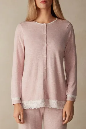intimissimi Maglia Aperta Davanti in Modal e Pizzo Donna