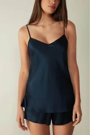 intimissimi Top in Raso di Seta con Scollo a V Donna