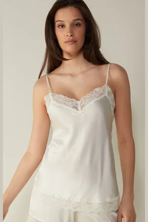 intimissimi Canotta in Seta e Pizzo Donna