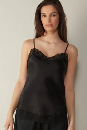 intimissimi Canotta in Seta e Pizzo Donna
