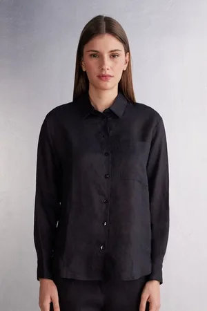 intimissimi Camicia in Tela di Lino Donna