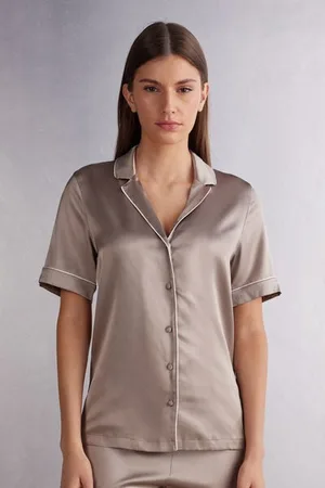 intimissimi Camicia Maniche Corte in Seta Taglio Uomo Donna