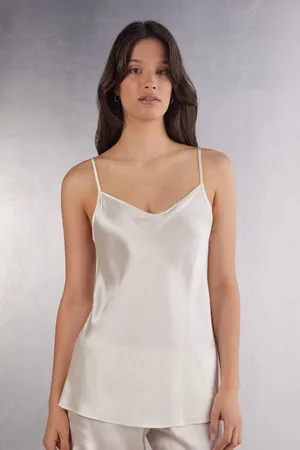 intimissimi Top in Raso di Seta con Scollo a V Donna
