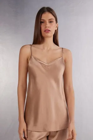 intimissimi Top in Raso di Seta con Scollo a V Donna