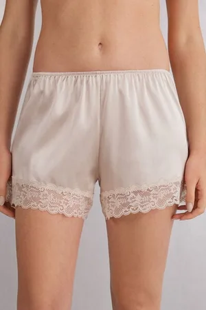 intimissimi Pantaloncino in Seta con Pizzo Donna