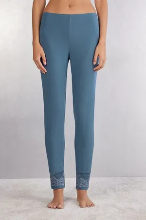 intimissimi Pantalone Lungo in Modal con Polsino Pretty Flowers Donna