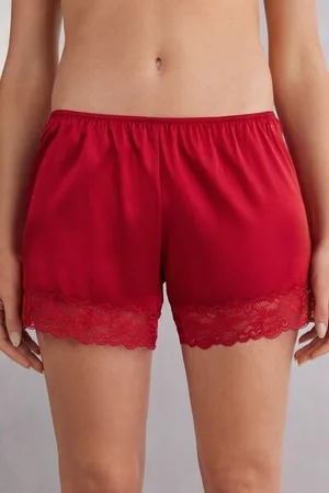intimissimi Pantaloncino in Seta con Pizzo Donna