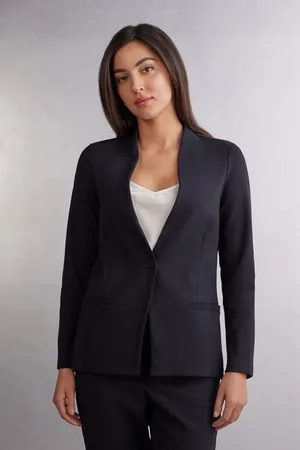 intimissimi Giacca in Cotone Pesante con Bottone Donna
