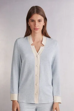intimissimi Maglia Aperta Davanti Modal con Lana Cold Winter Night Donna