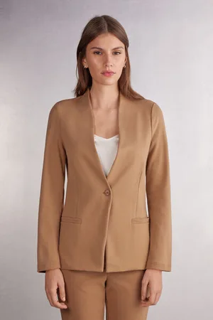 intimissimi Giacca in Cotone Pesante con Bottone Donna